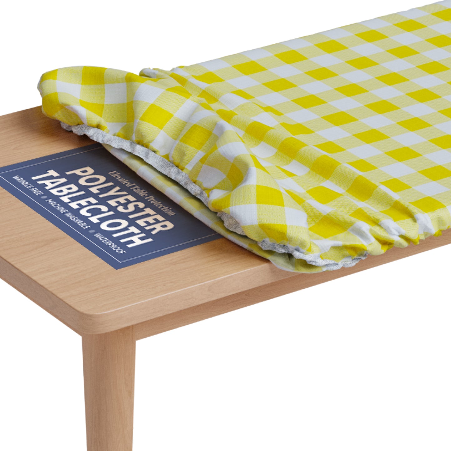 Polyester Rectangle Fitted Tablecloth