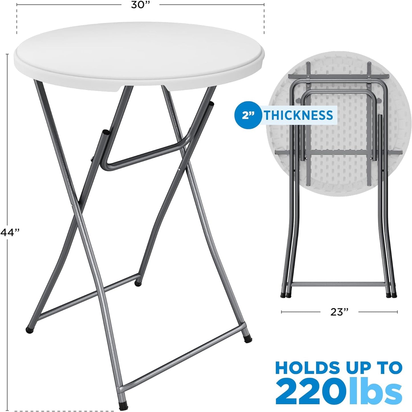 Portable Folding Table | Round