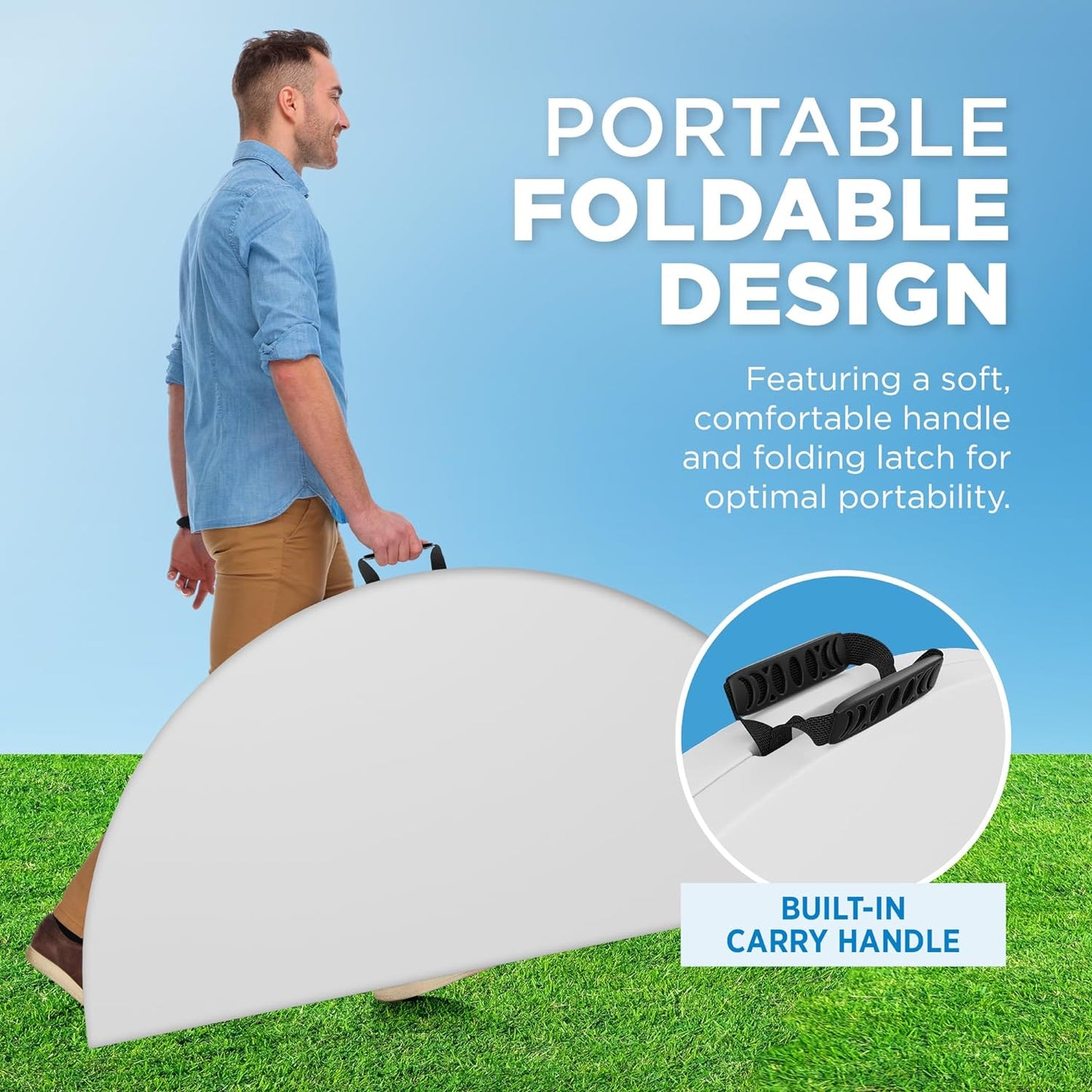 Portable Folding Table | Round