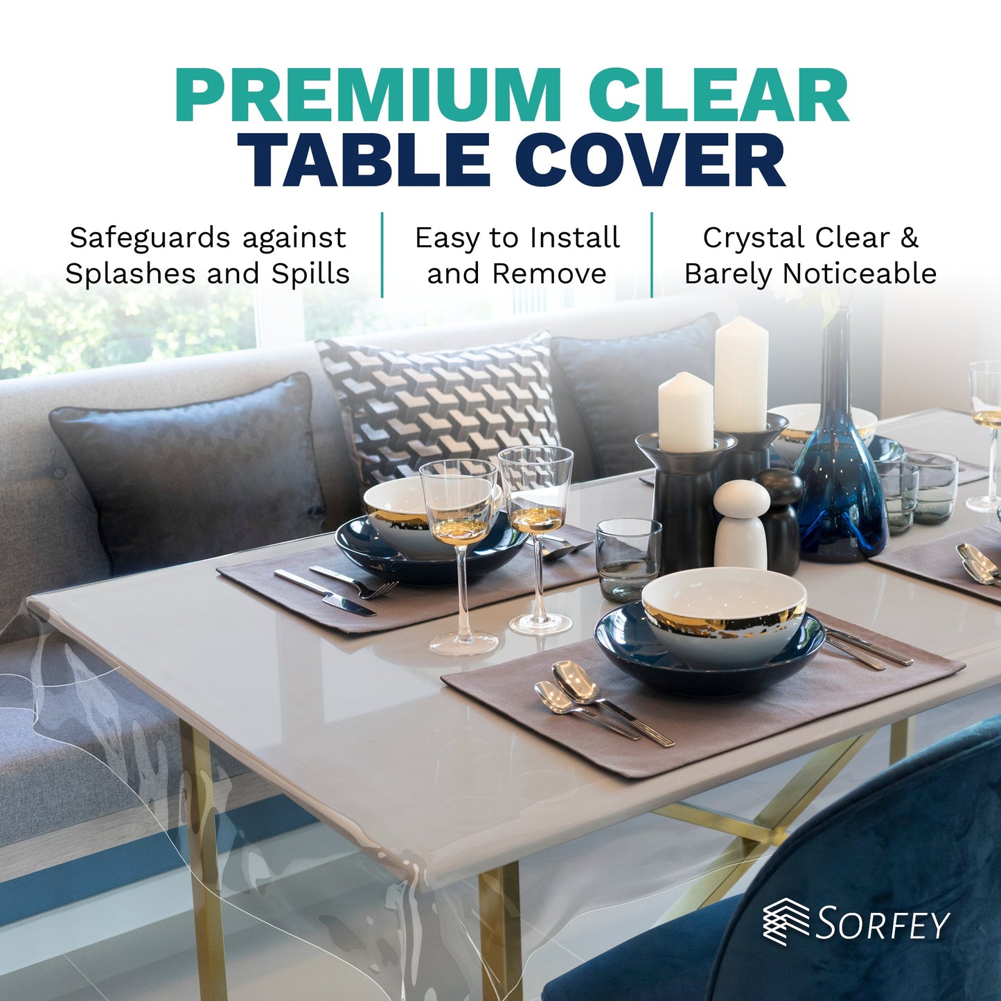 Premium Clear Plastic Tablecloth