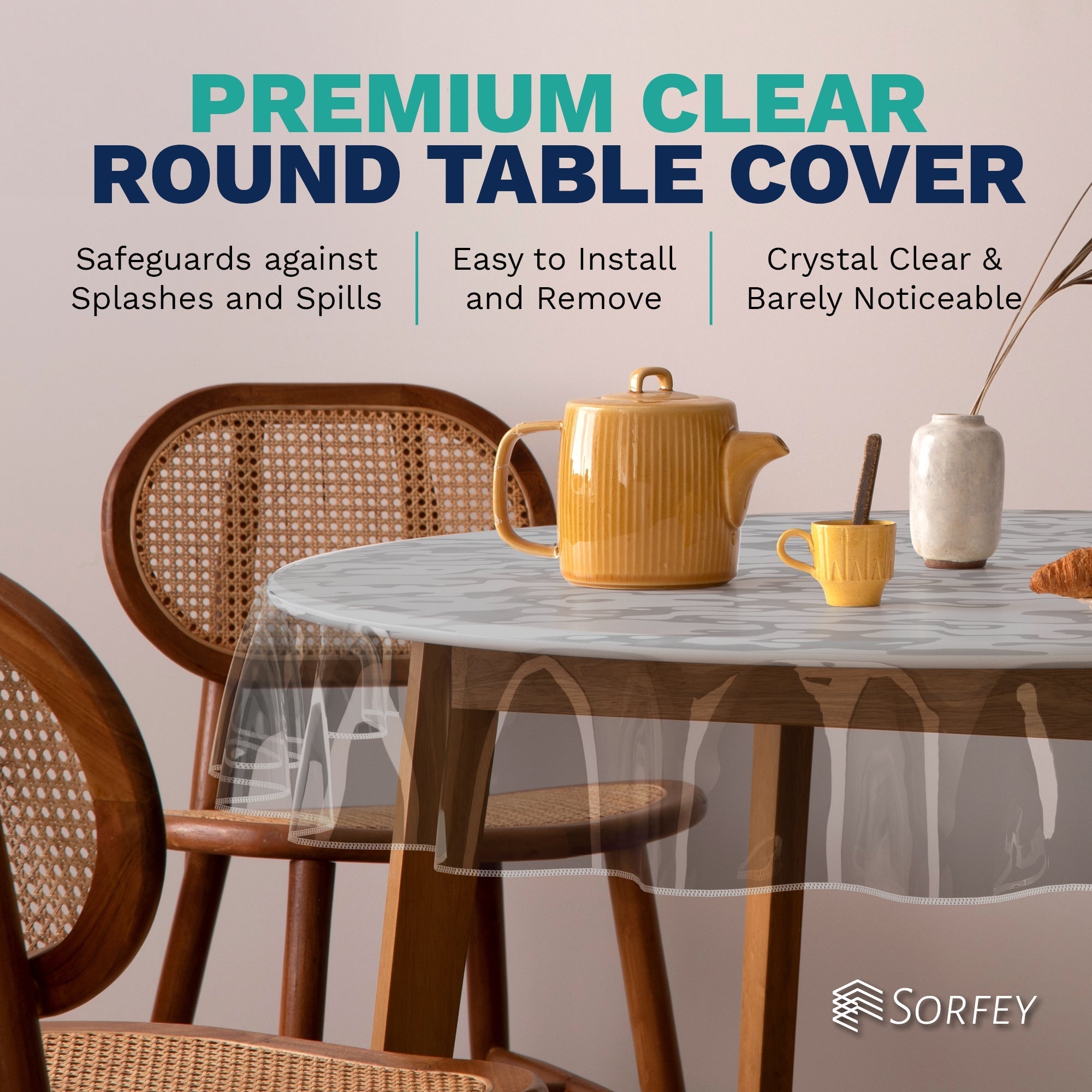 Premium Clear Plastic Tablecloth