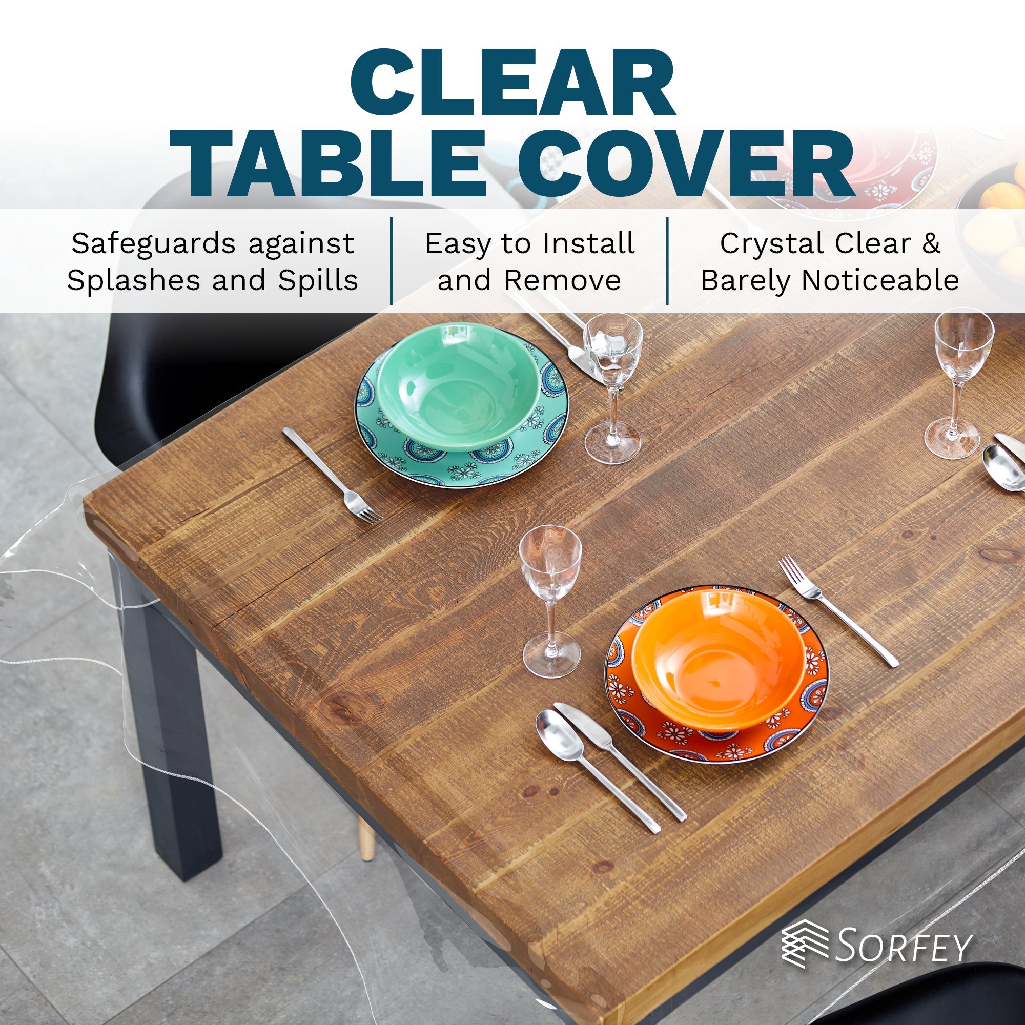 Standard Clear Plastic Tablecloth