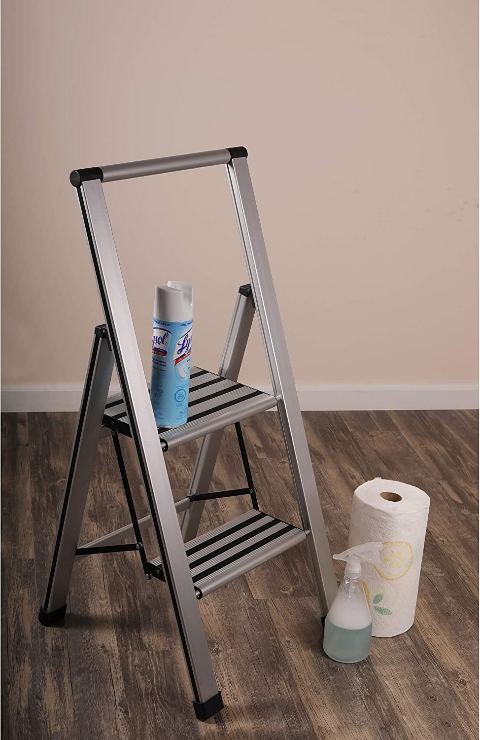 Step Ladder | Silver Aluminum